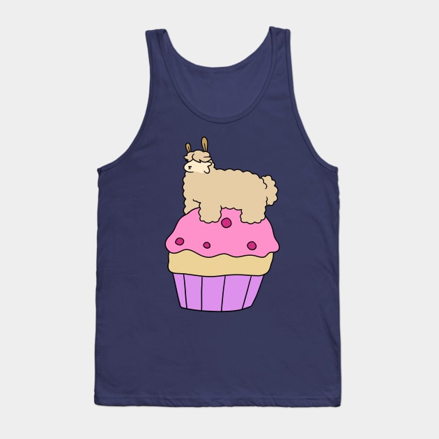 Cupcake Alpaca Tank Top by saradaboru